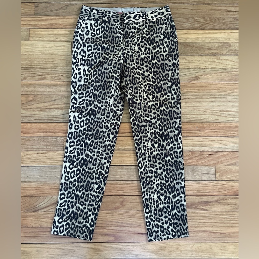 NWT Cheetah Leopard Print HONEYGOLD V700029301 FALL 2013 Low Rise Pants 2